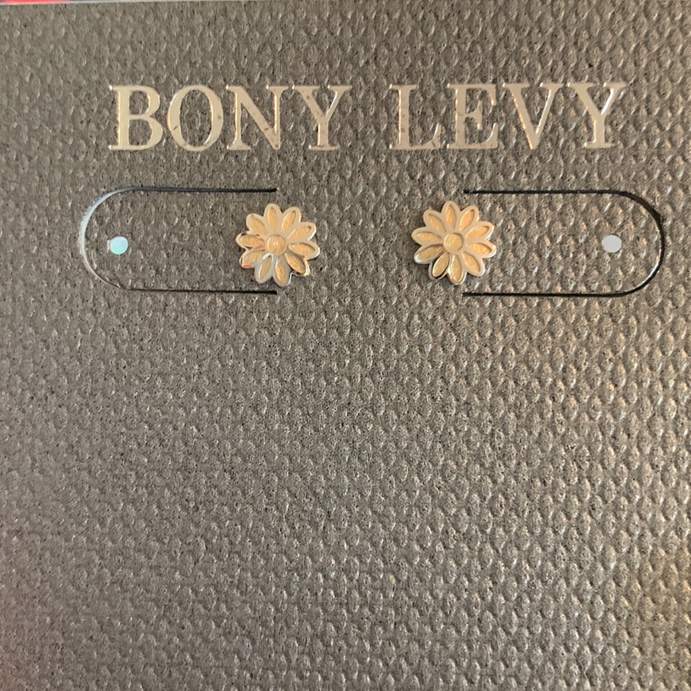 Bony Levy 14K White Gold 🌸 fleur Stud Earrings